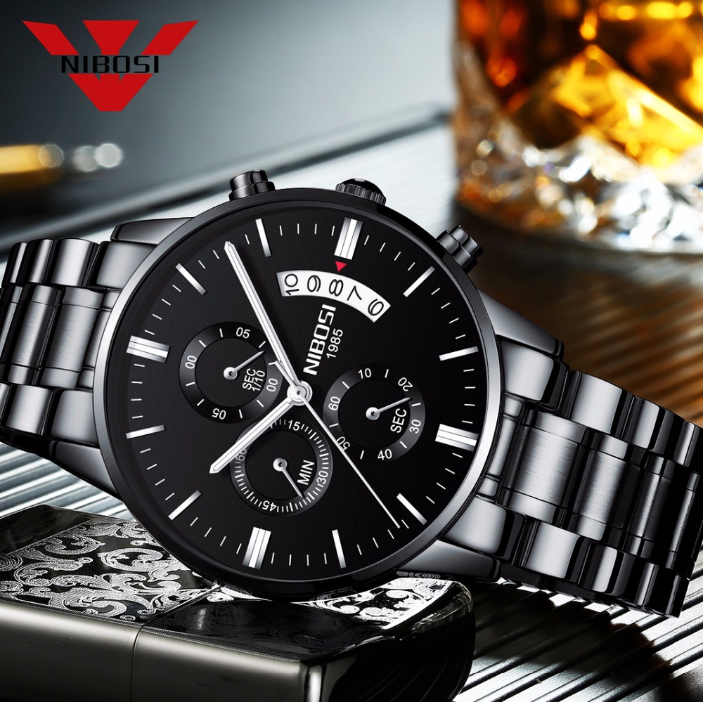 Luxury Watch Magazine - Часы наручные NIBOSI Мужские кварцевые, брендовые