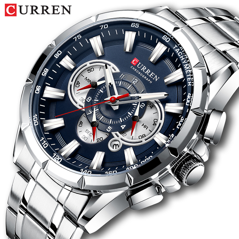 Luxury Watch Magazine - CURREN наручные часы мужские водонепроницаемые Хронограф