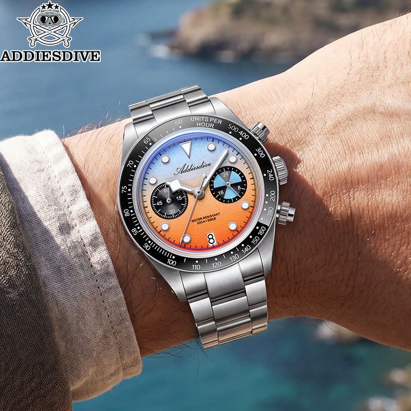 Zero Luxury Watch - Мужские кварцевые часы-хронограф ADDIESDIVE AD2559 с