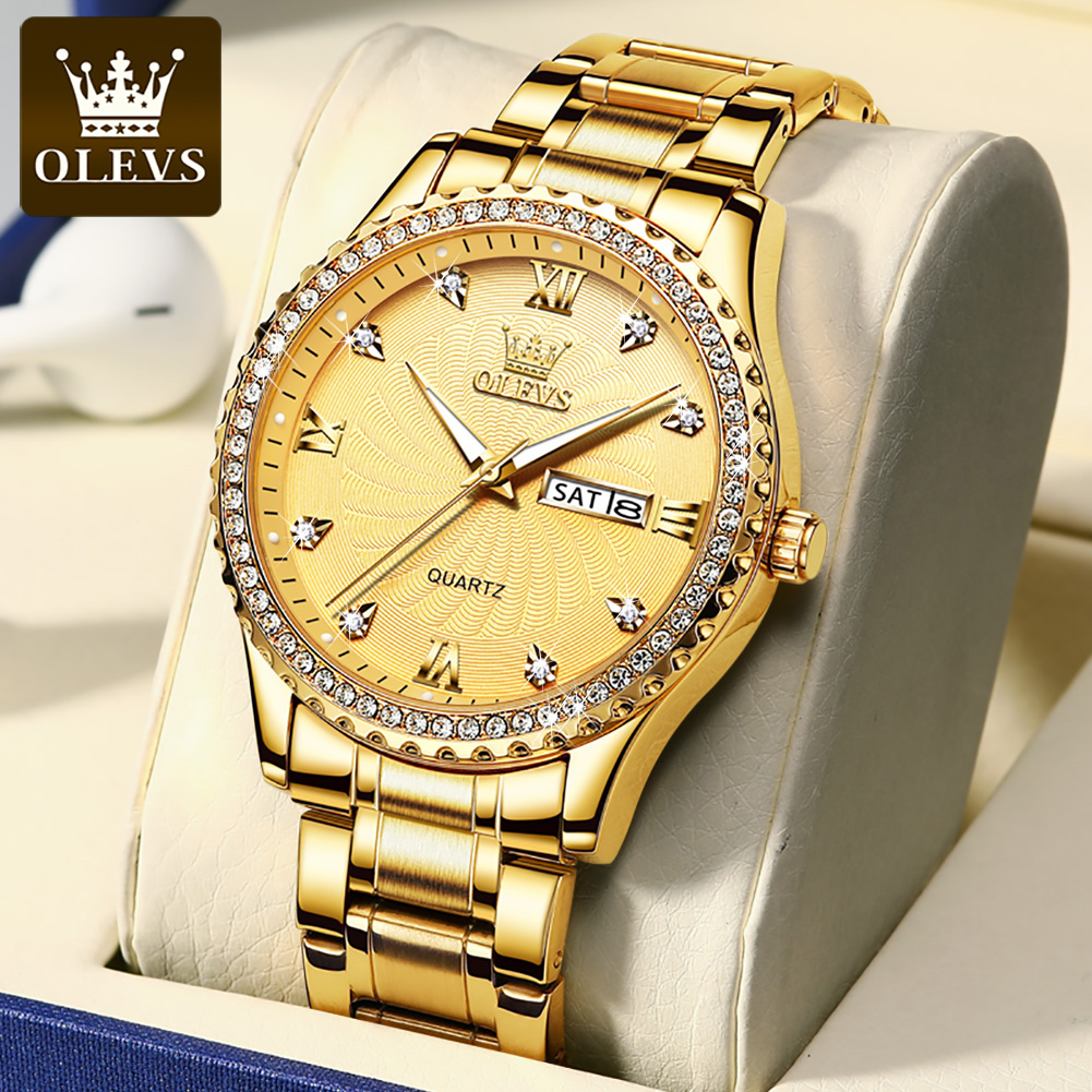 Luxury Watch Magazine - OLEVS 5565 Роскошные кварцевые часы для