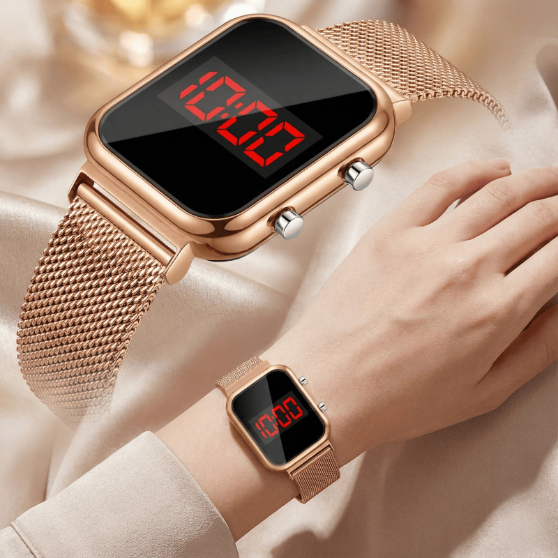 Luxury Watch Price - Модные прямоугольные светодиодные цифровые часы с