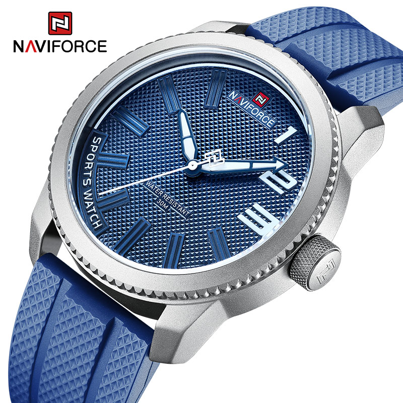 Field Watch Military - NAVIFORCE Спортивные водонепроницаемые часы с силиконовым