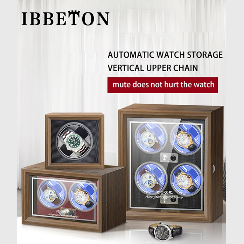 Luxury Watch Winder Box - IBBETON Роскошная шкатулка для хранения и