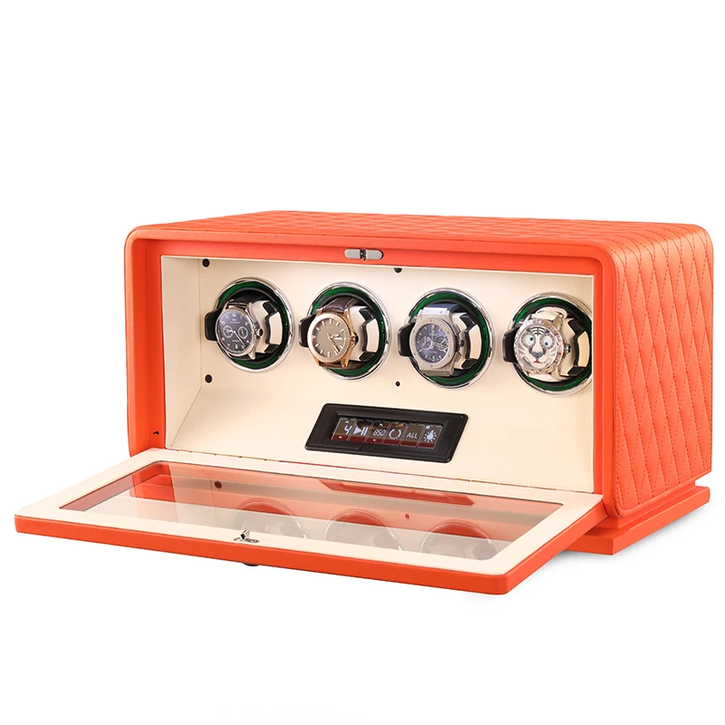 Luxury Watch Winder Box - Роскошный кожаный виндер для автоматических часов