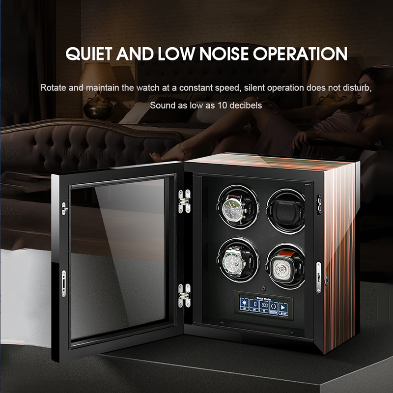 Luxury Watch Winder Box - Роскошный автоматический заводчик часов, сейф с