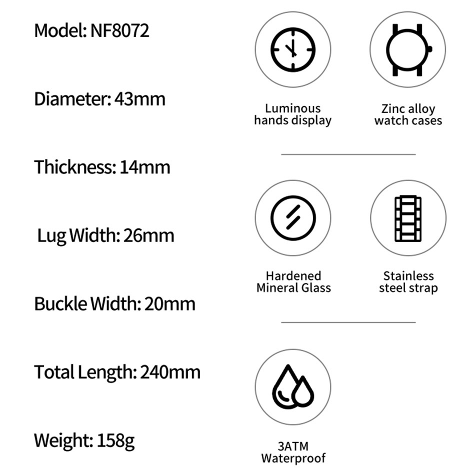 NAVIFORCE элитные мужские часы – обзор и цена Field Watch Military