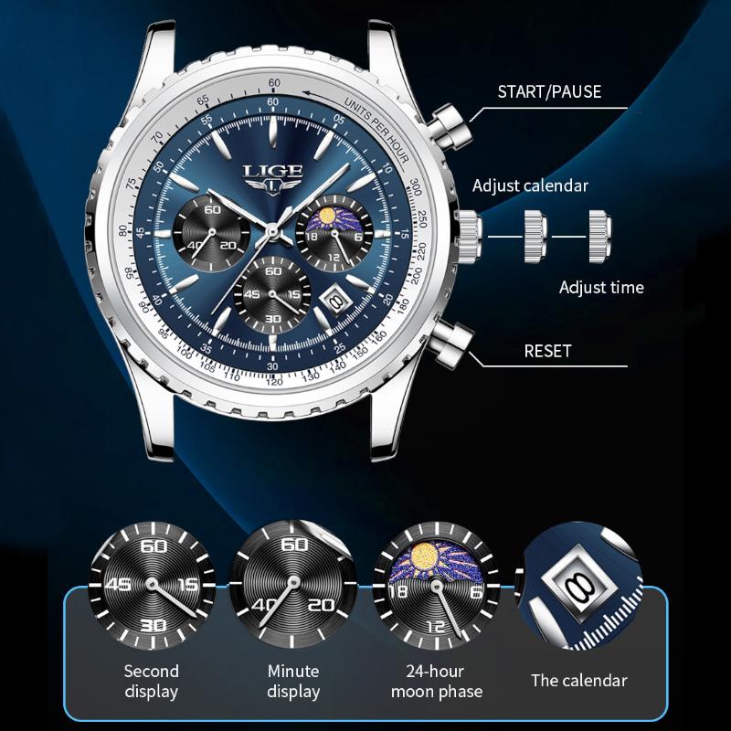 Часы наручные LIGE Мужские ква – обзор и цена Luxury Watch Magazine
