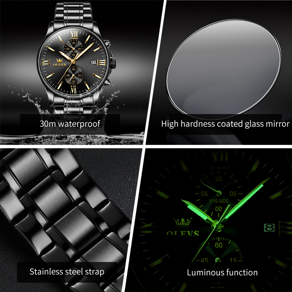 OLEVS 2886 Классические черные – обзор и цена Luxury Watch Magazine