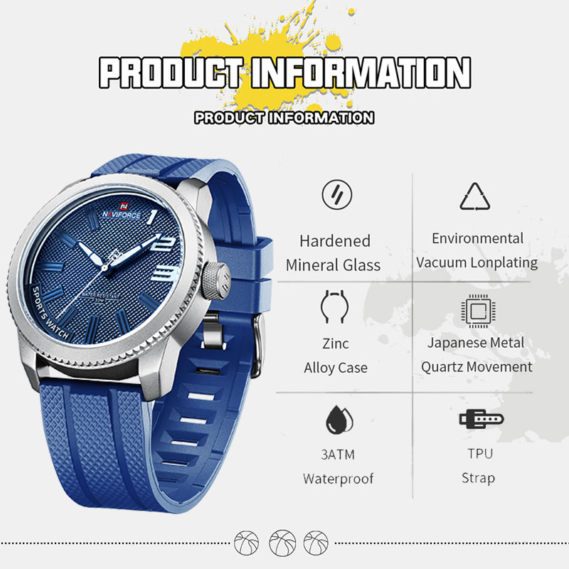 NAVIFORCE Спортивные водонепро – обзор и цена Field Watch Military