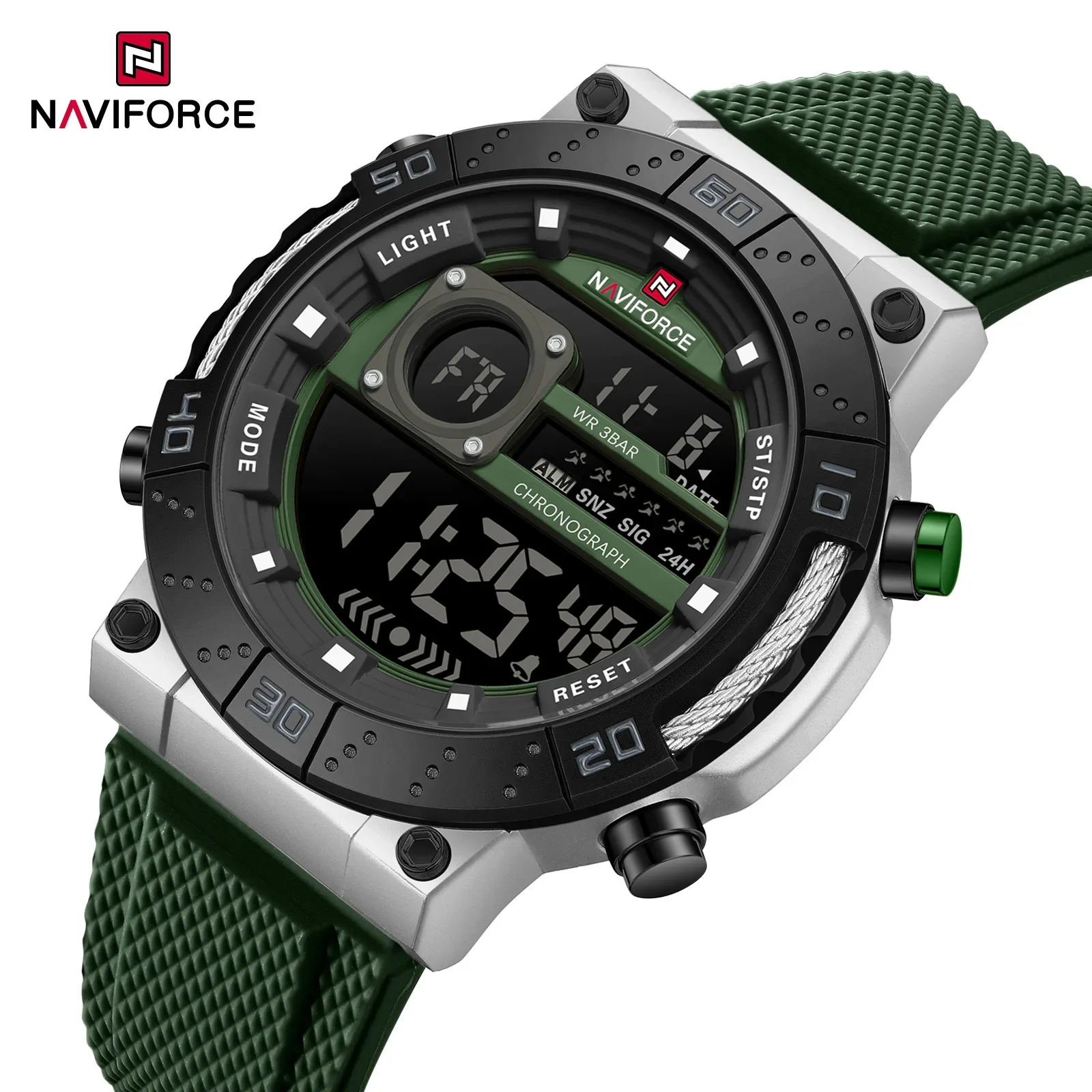 NAVIFORCE новые цифровые спорт – обзор и цена Field Watch Military