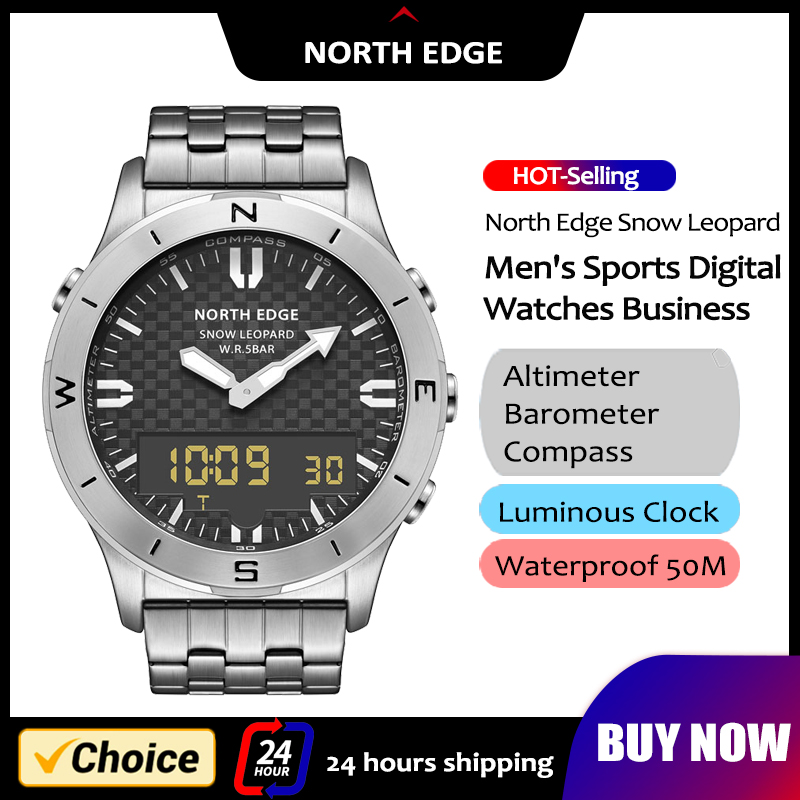NORTH EDGE мужские спортивные  – обзор и цена Compass Watch Luxury